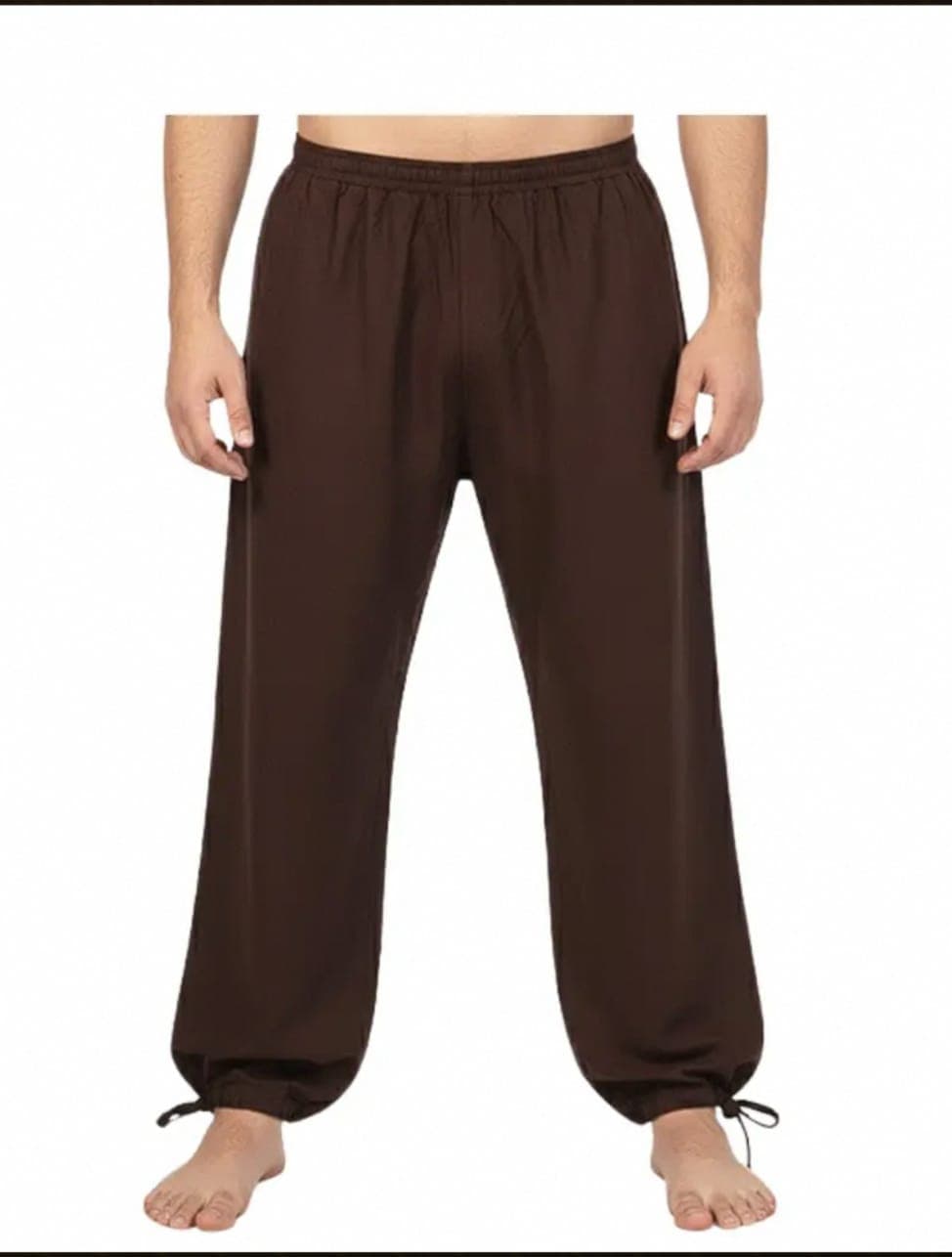 Men's Brown Ankle-Tie Trousers — Pants by Magic Clothing Circle