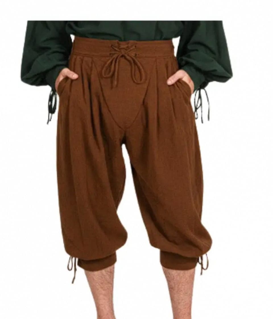 Men's Brown Drawstring Breeches — Breeches by Magic Clothing Circle
