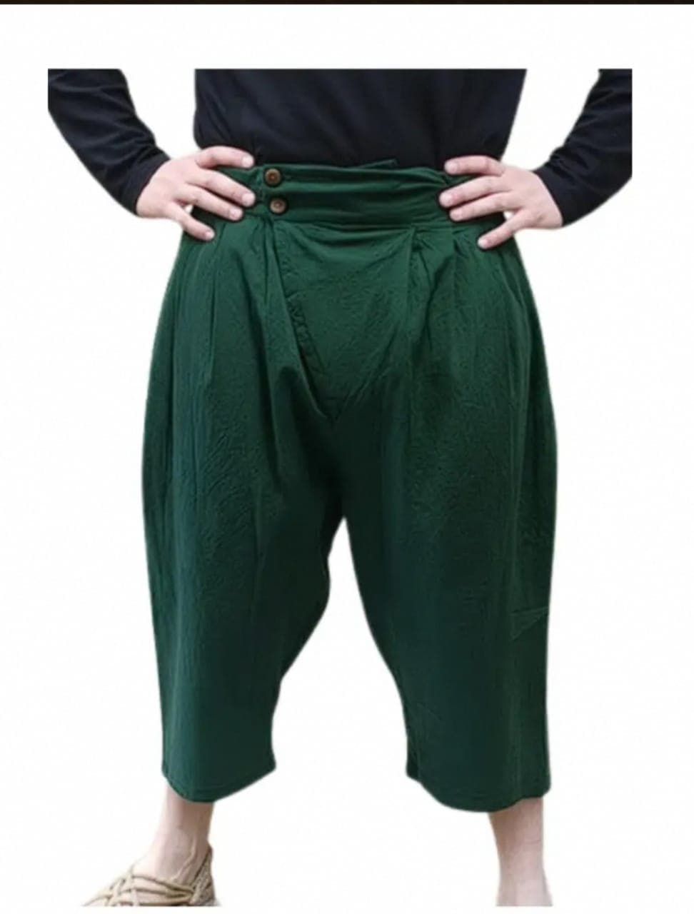 Men's Forest Green Cropped Breeches — Breeches by Magic Clothing Circle