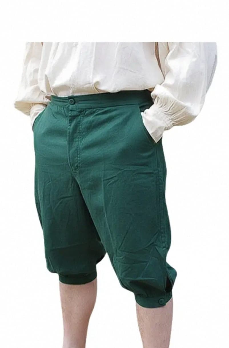 Men's Forest Green Knee Breeches — Breeches by Magic Clothing Circle
